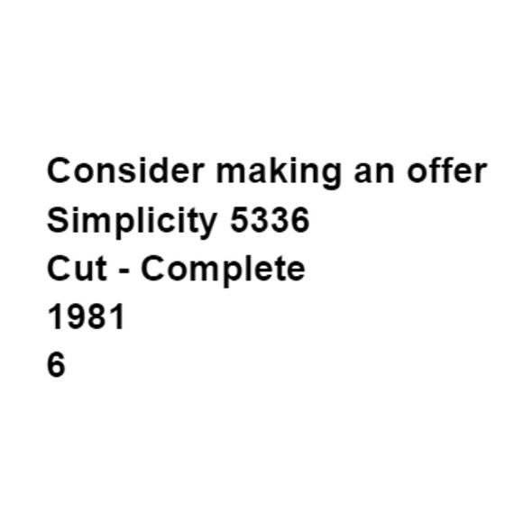 Simplicity 5336 Dress Pattern Miss 6 Pullover Side Pocket Square Neck Date - Picture 3 of 6